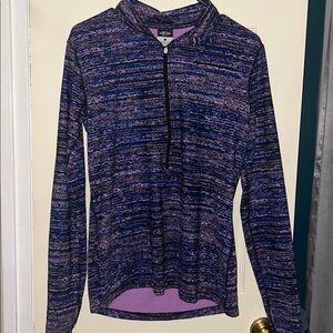 Nike Purple and Blue Long Sleeve Top